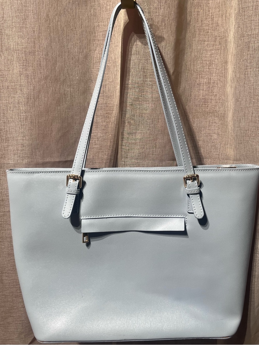 Italian made baby blue tote - Picture 5 of 15